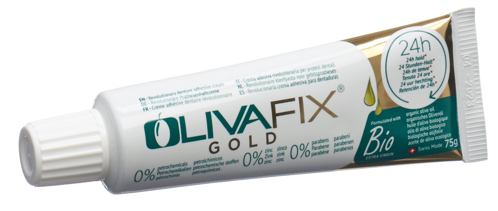 OLIVAFIX Gold Zahnprothesenhaftcreme Tb 75 g