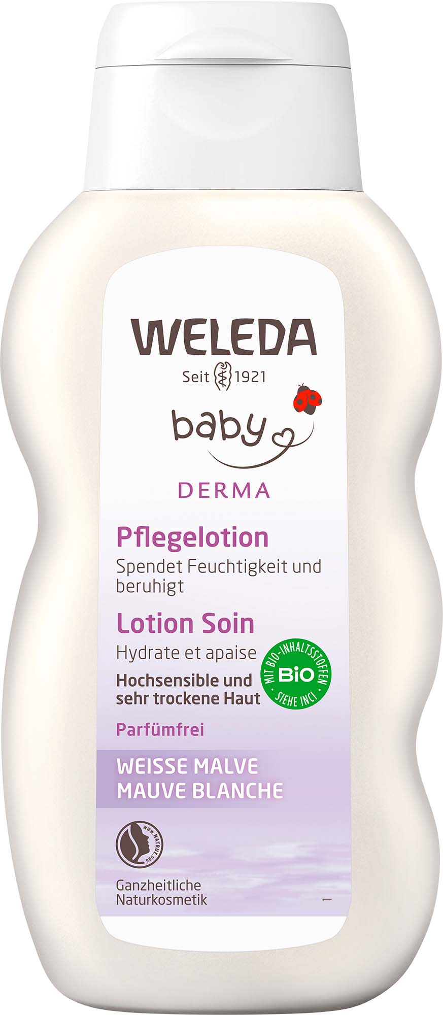 WELEDA baby DERMA 3in1 Pflegelot wei Malve 200 ml