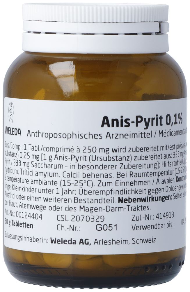 WELEDA Anis-Pyrit 0.1 % Tabl 50 g