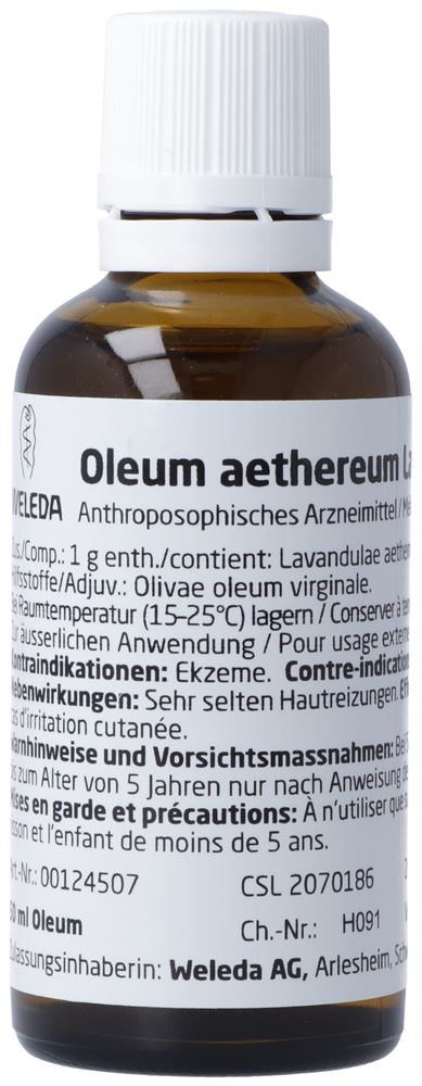 WELEDA Oleum aethereum Lavendulae Öl 10 % Fl 50 ml