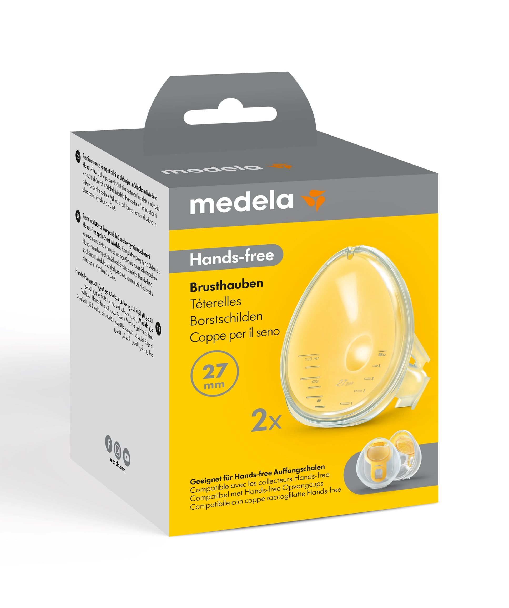 MEDELA Hands-free Brusthauben 27mm 2 Stk