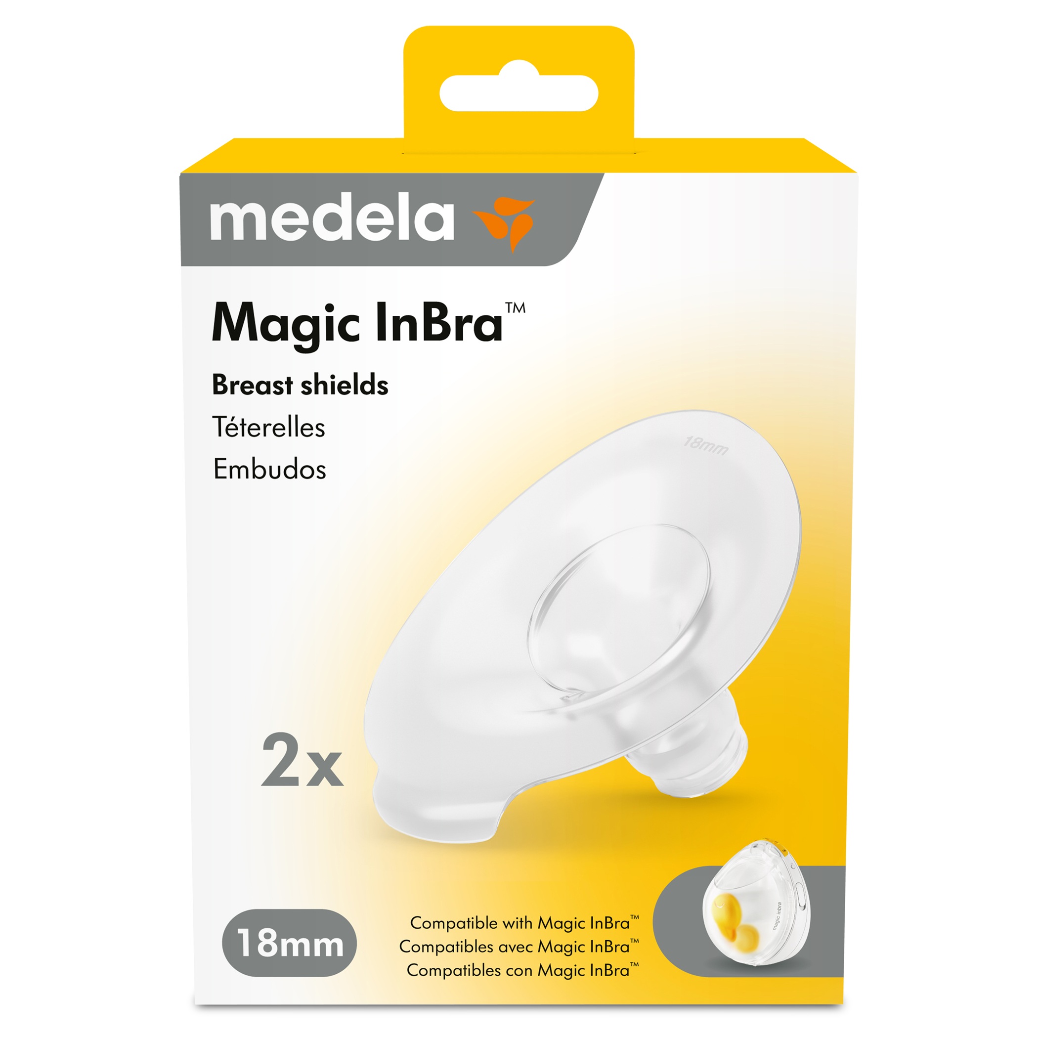 MEDELA Magic InBra Brusthauben 18mm 2 Stk