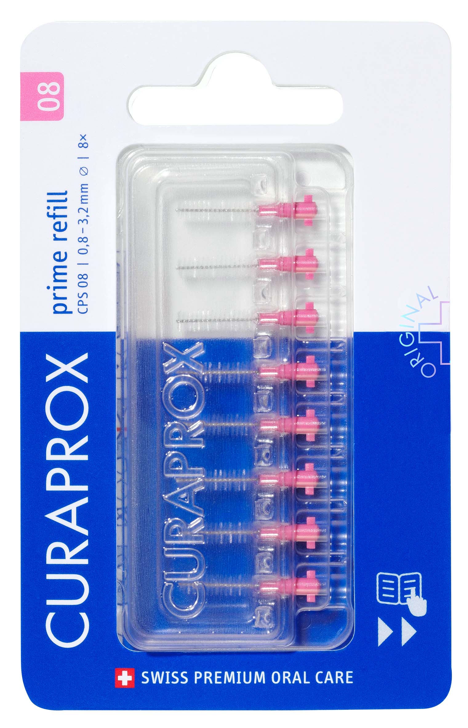 CURAPROX CPS 08 refill Interdentalbürste 8 Stk
