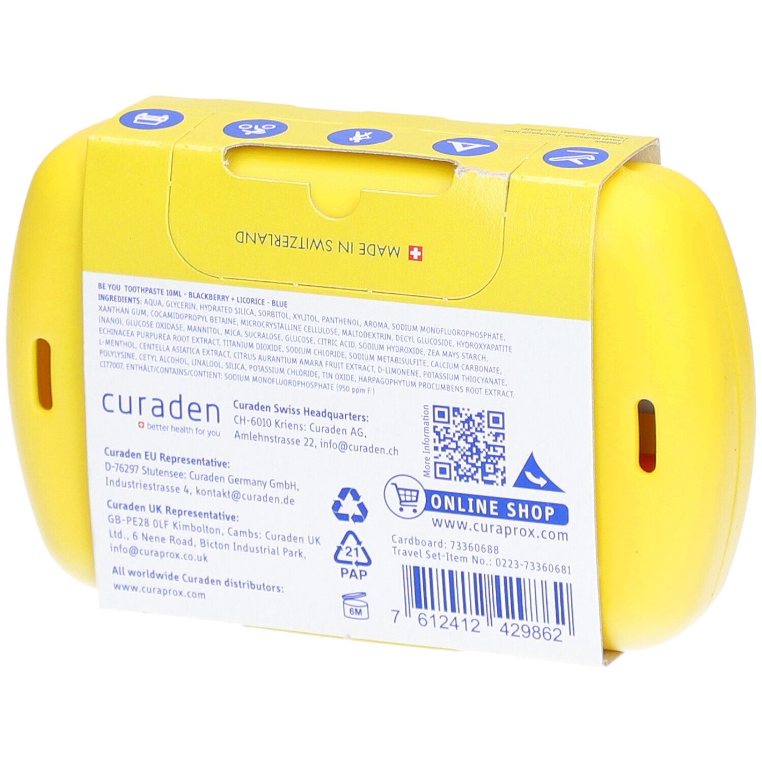 CURAPROX Travel Set gelb