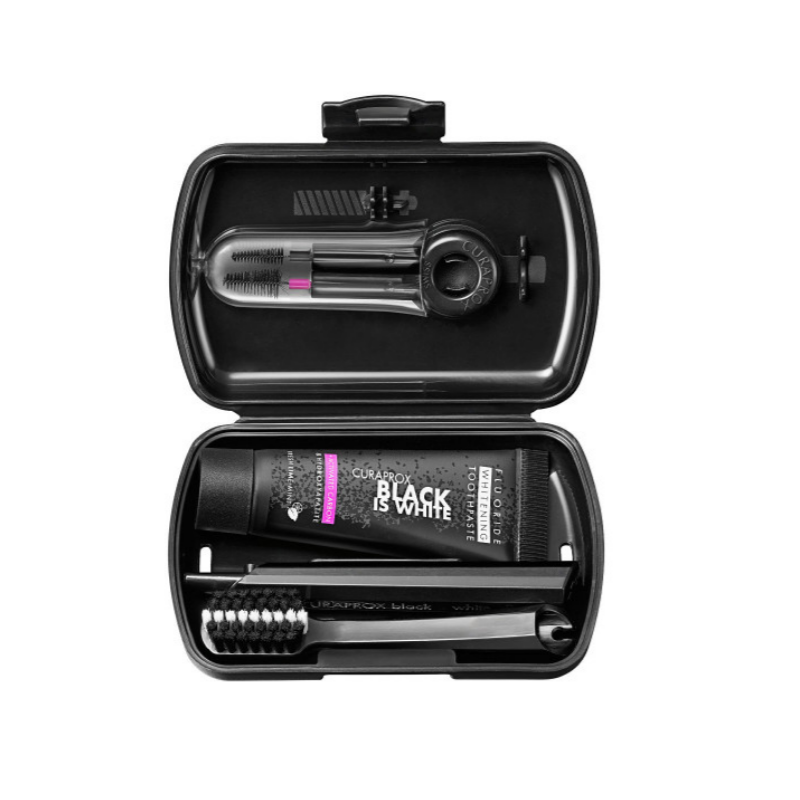 CURAPROX Travel Set Black is White