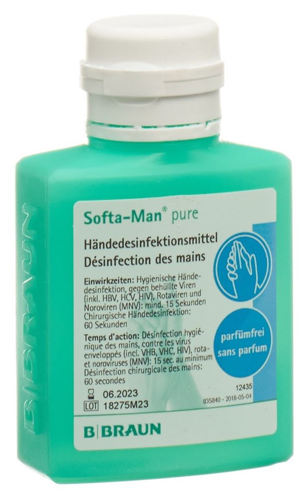 SOFTA-MAN PURE désinf mains 100 ml