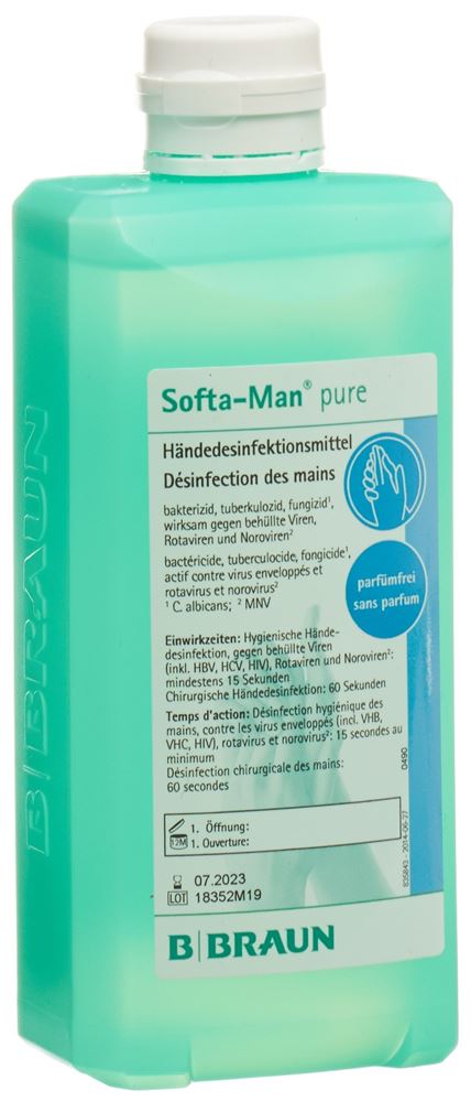 SOFTA-MAN PURE désinf mains 500 ml