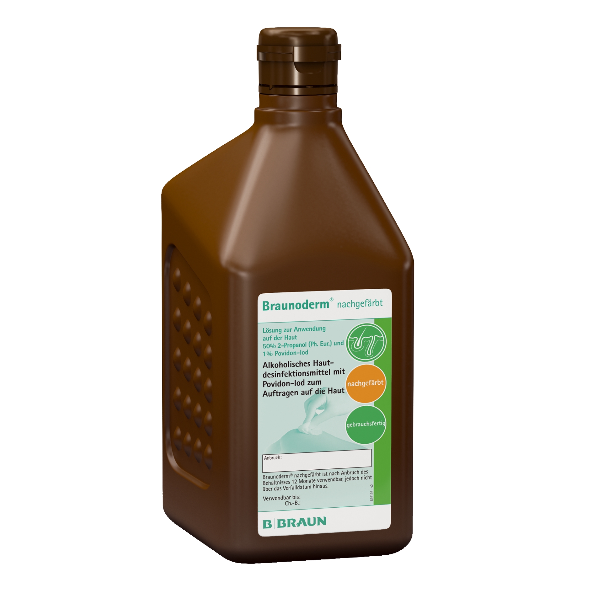 BRAUNODERM sol alcoolique coloré 10 fl 1000 ml