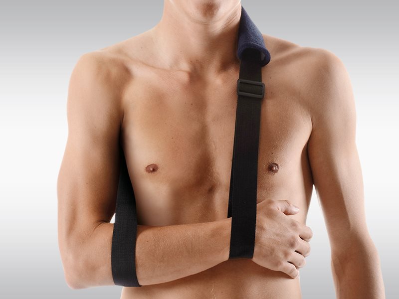 OMNIMED Ortho Armschl Mitella S-XL gepol blau-schw