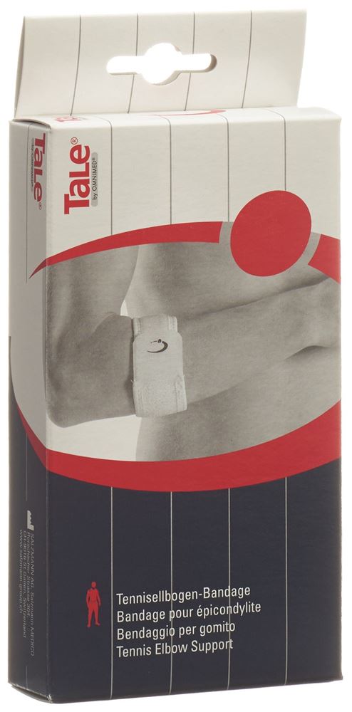 TALE Tennisellbogen Bandage 5cm Velcro weiss