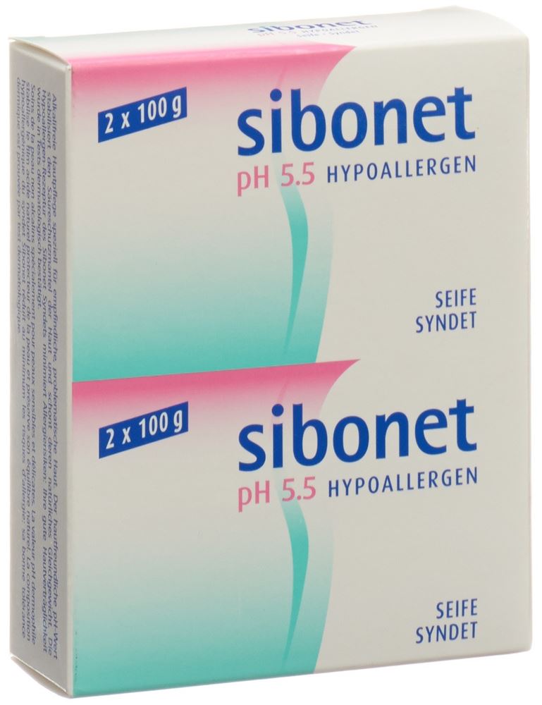 SIBONET Seife pH 5.5 Hypoallergen 2 x 100 g