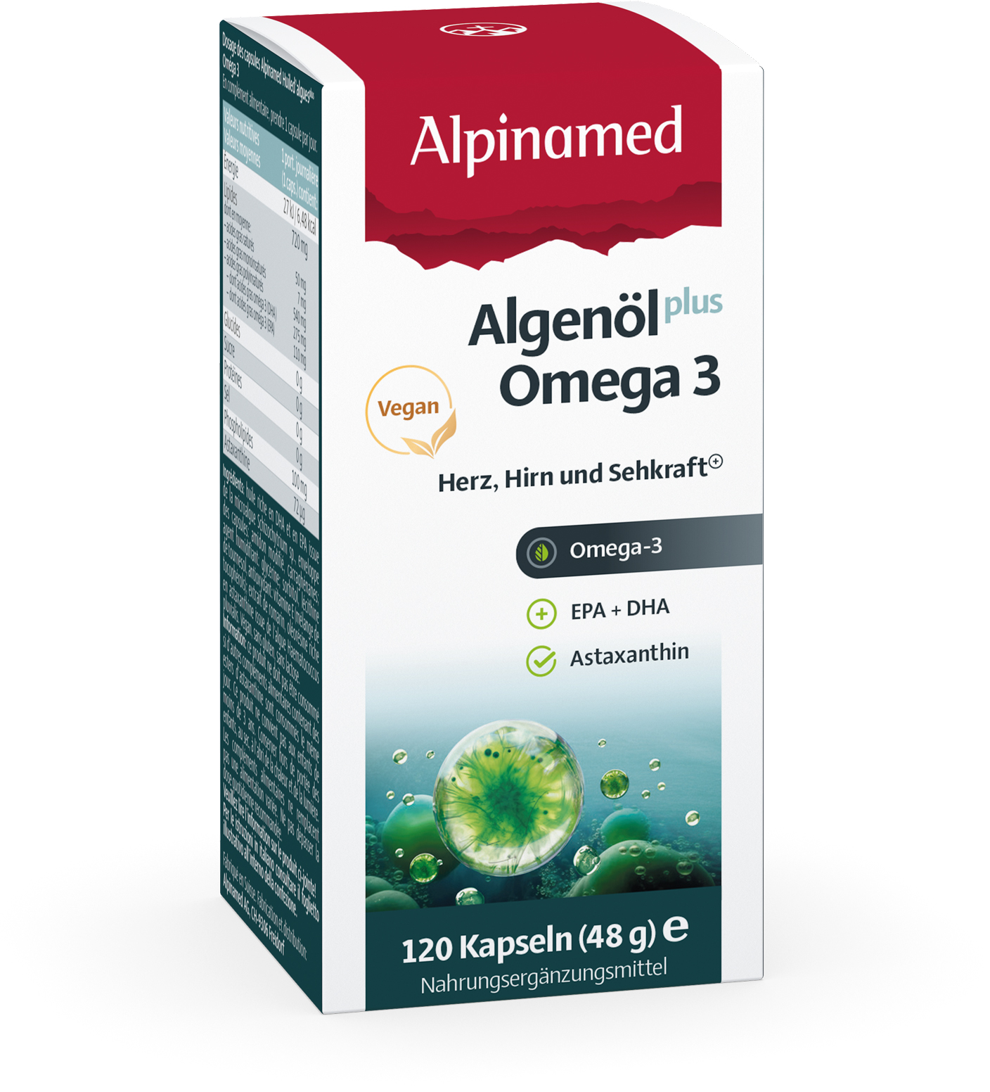 ALPINAMED Algenöl plus Omega 3 Kaps 120 Stk