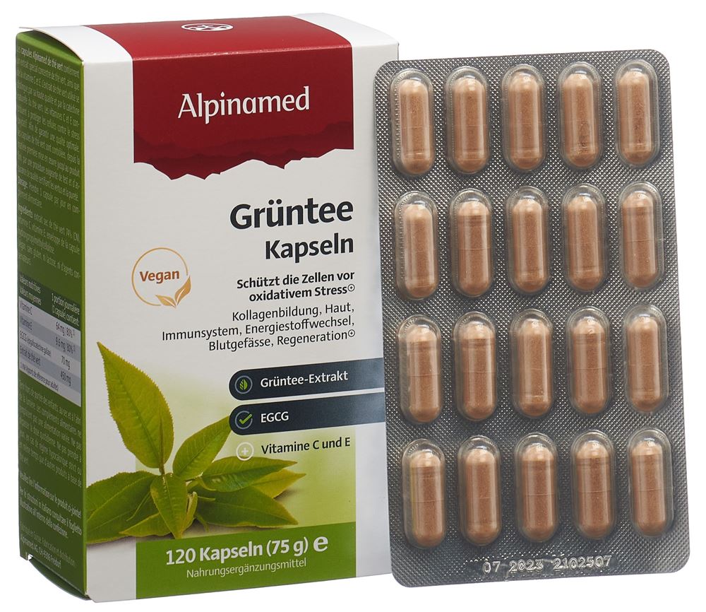 ALPINAMED Grüntee Kaps 120 Stk