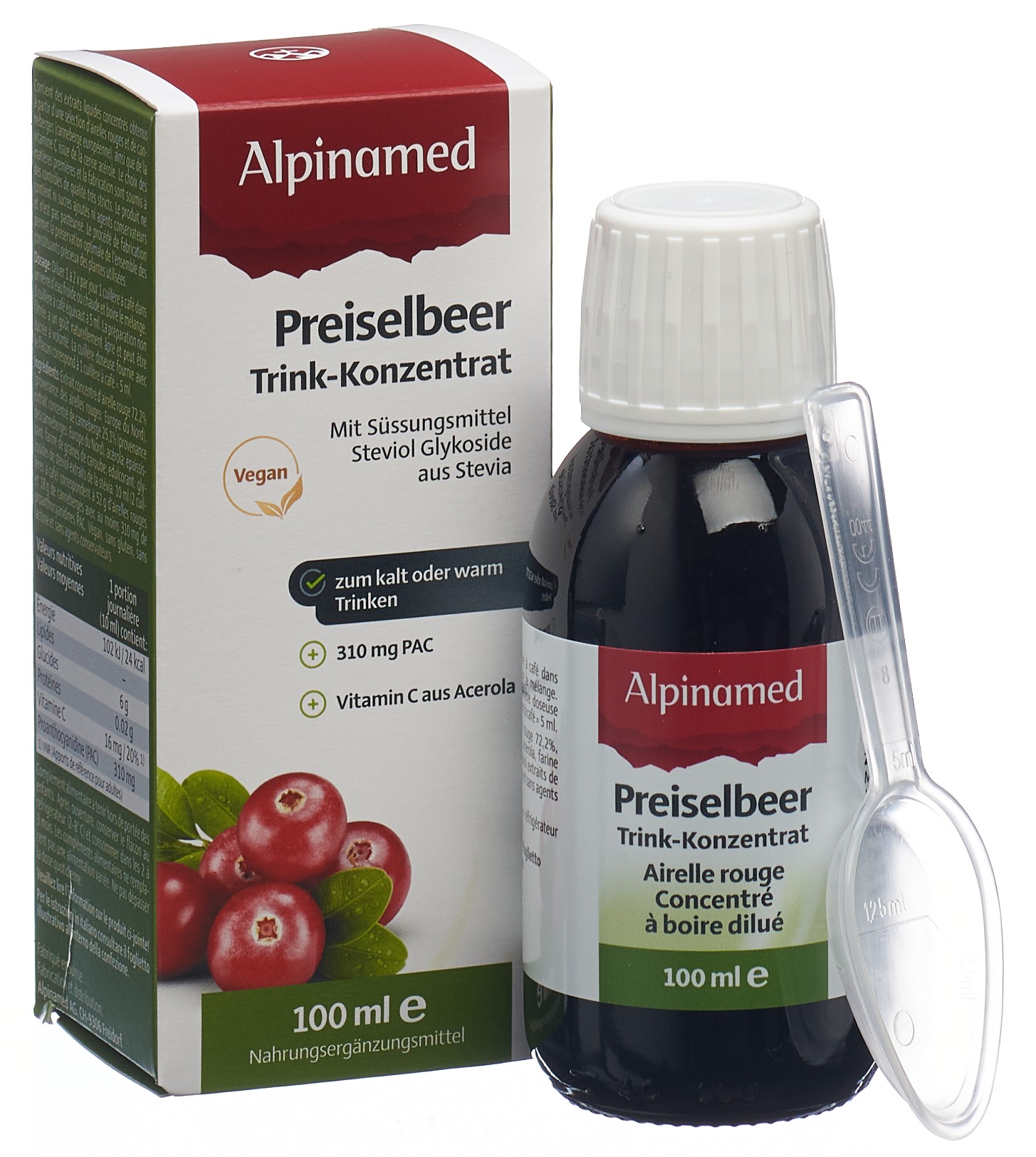 ALPINAMED Preiselbeer Trink-Konzentrat 100 ml