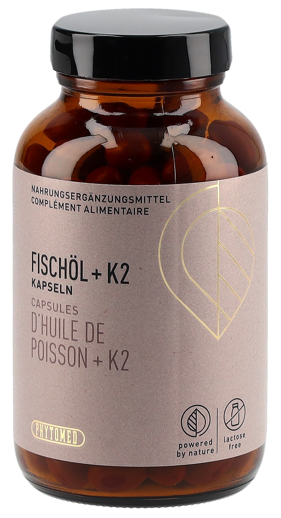 PHYTOMED Fischöl + K2 Kaps Glas 200 Stk