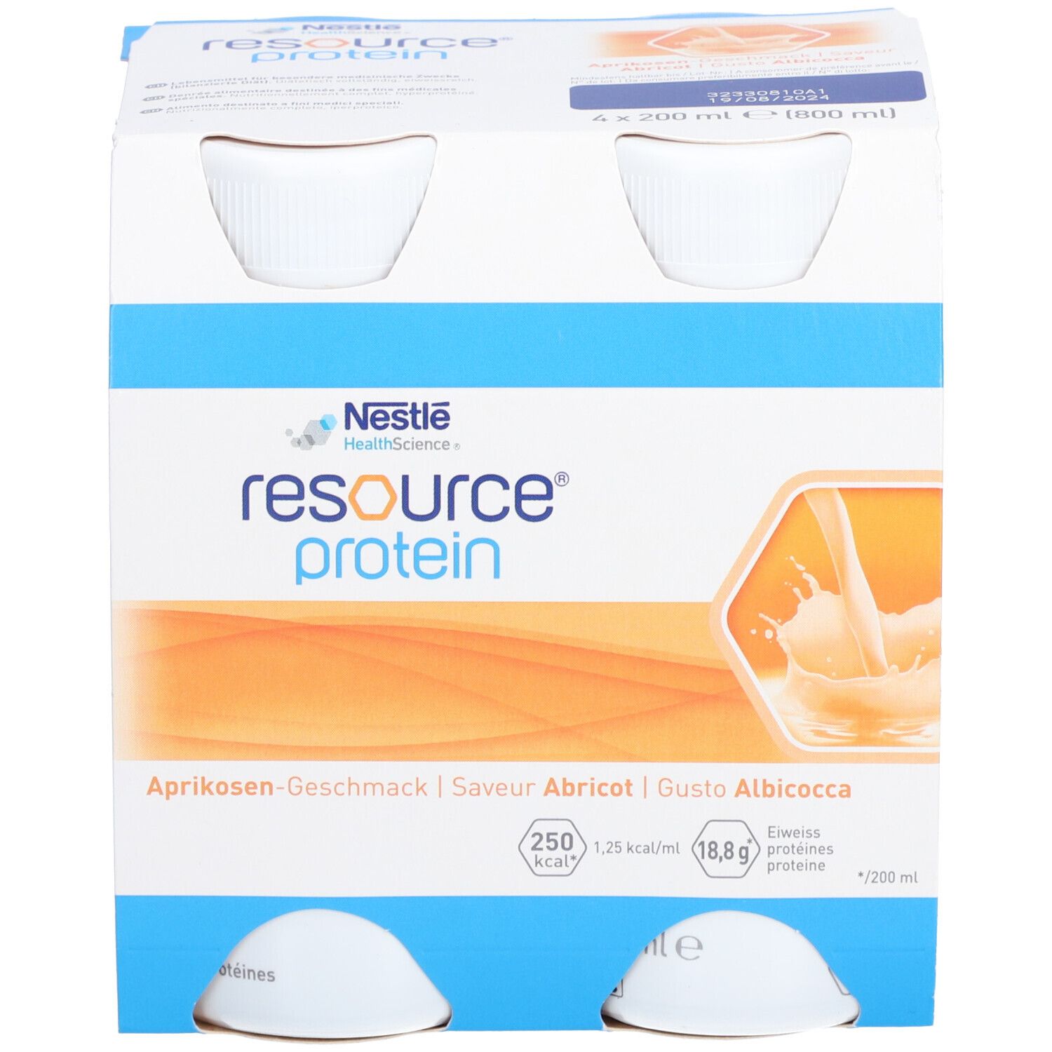 Resource Protein liq abricot, , Resource Protein liq abricot 4x 200 ml