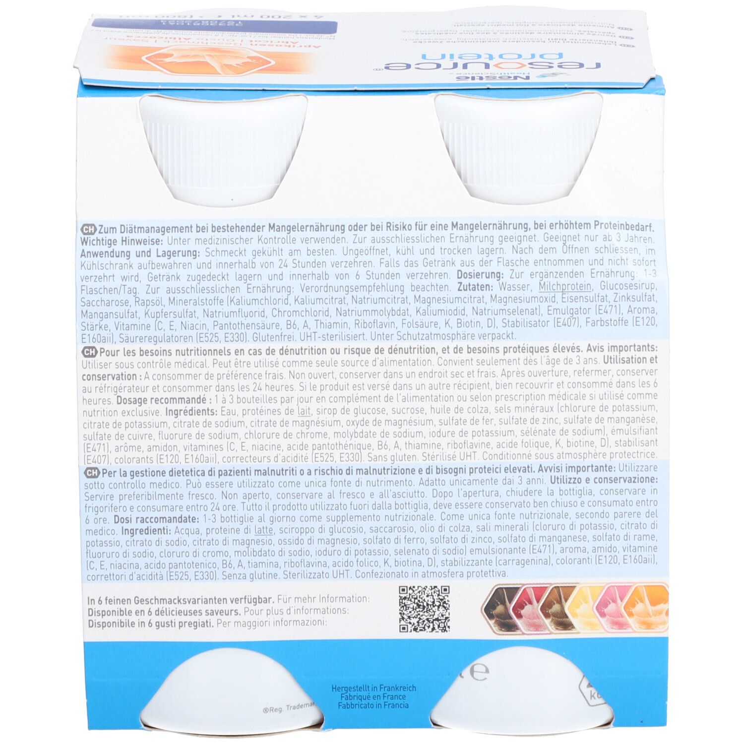 Resource Protein liq abricot, , Resource Protein liq abricot 4x 200 ml