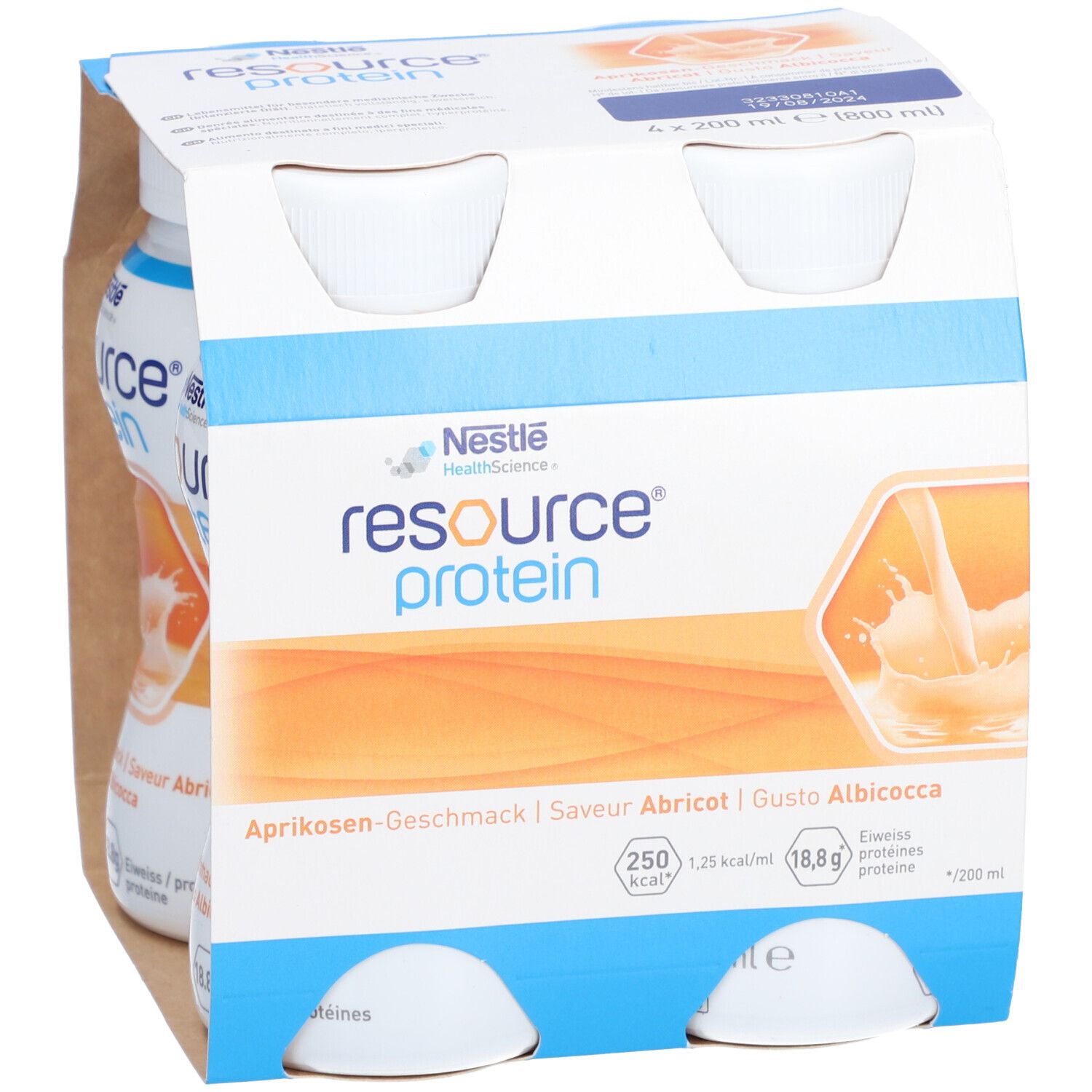 Resource Protein liq abricot, , Resource Protein liq abricot 4x 200 ml