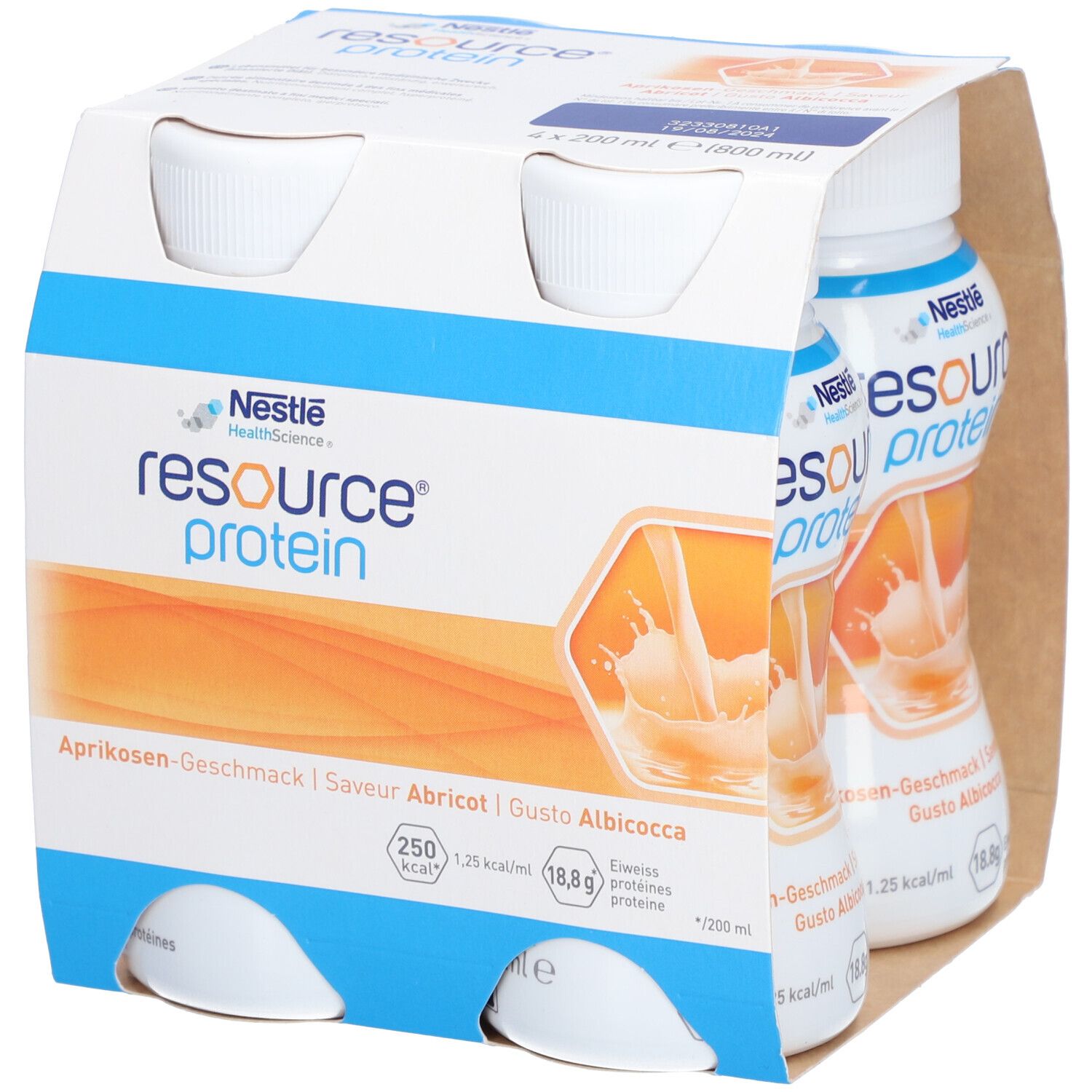 Resource Protein liq abricot, , Resource Protein liq abricot 4x 200 ml