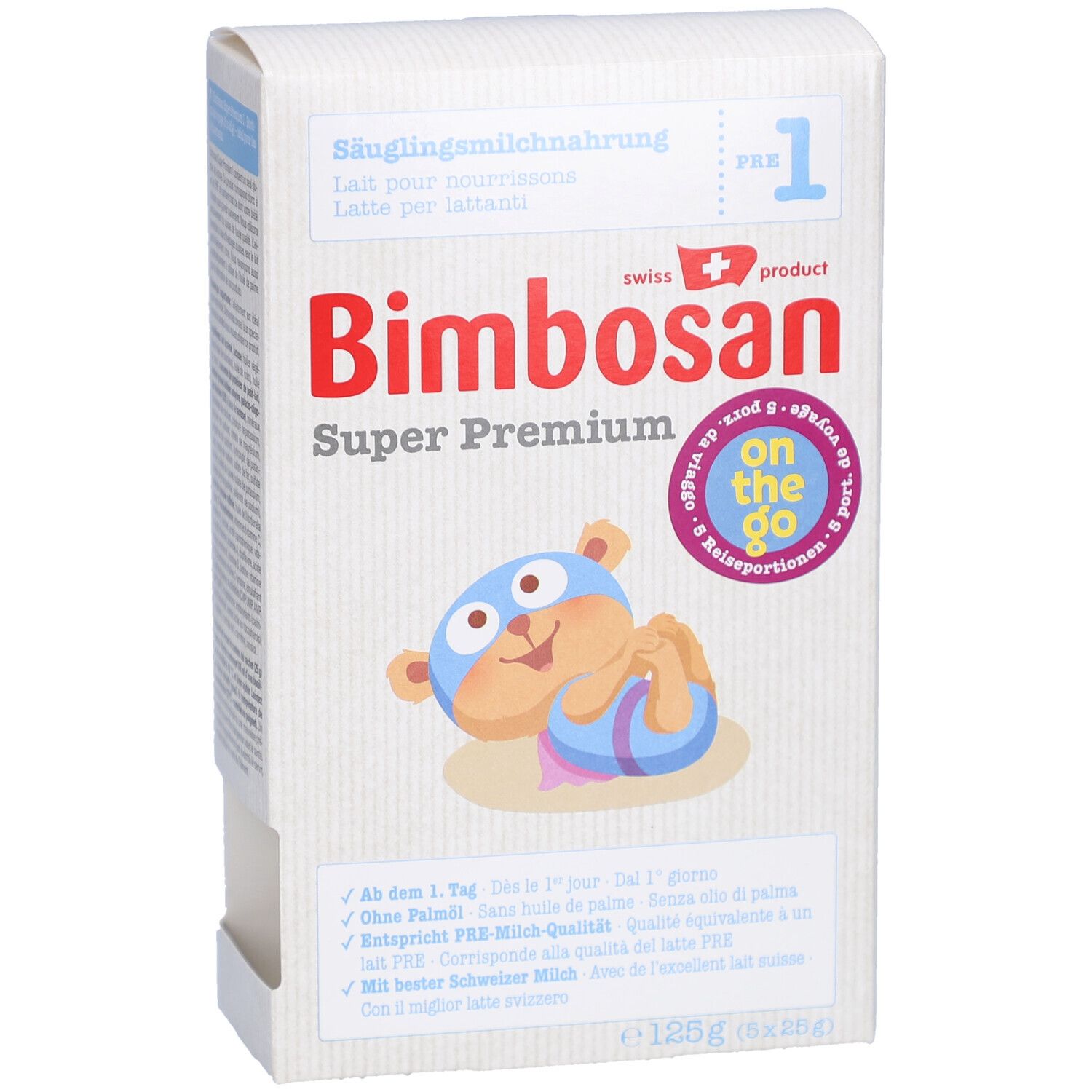 BIMBOSAN Super Premium 1 Säugling Reise 5 Btl 25 g
