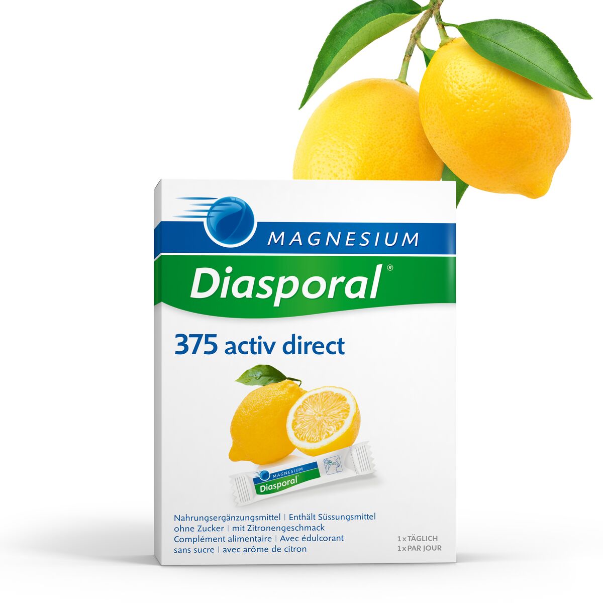 MAGNESIUM DIASPORAL Activ Direct zitrone 60 Stk