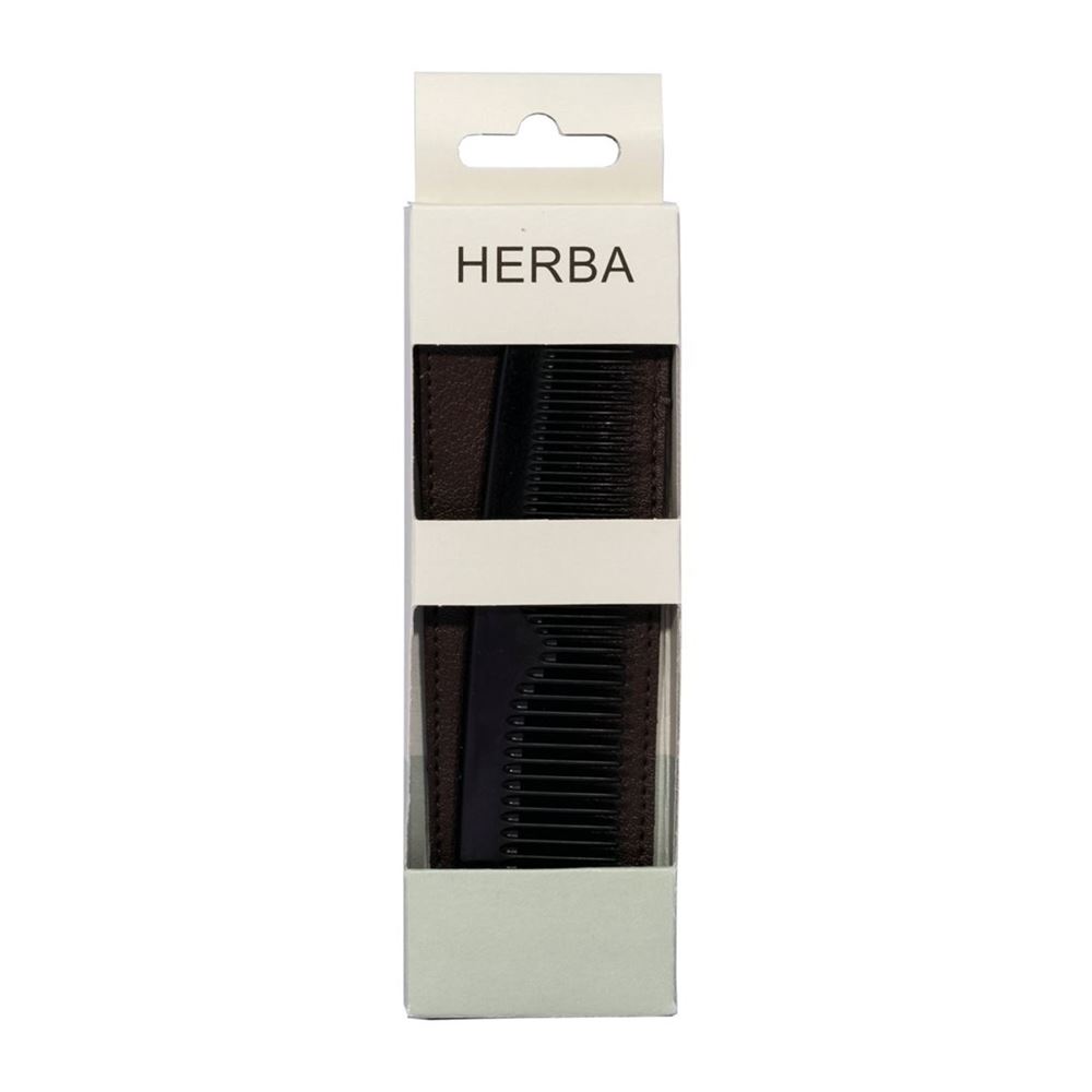 HERBA Taschenkamm mit Etui