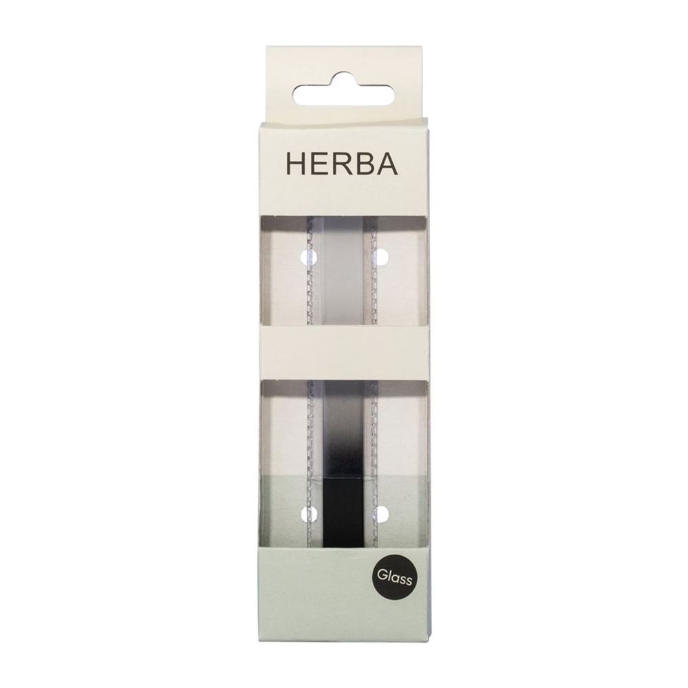 HERBA Glasnagelfeile 14cm im Etui schwarz