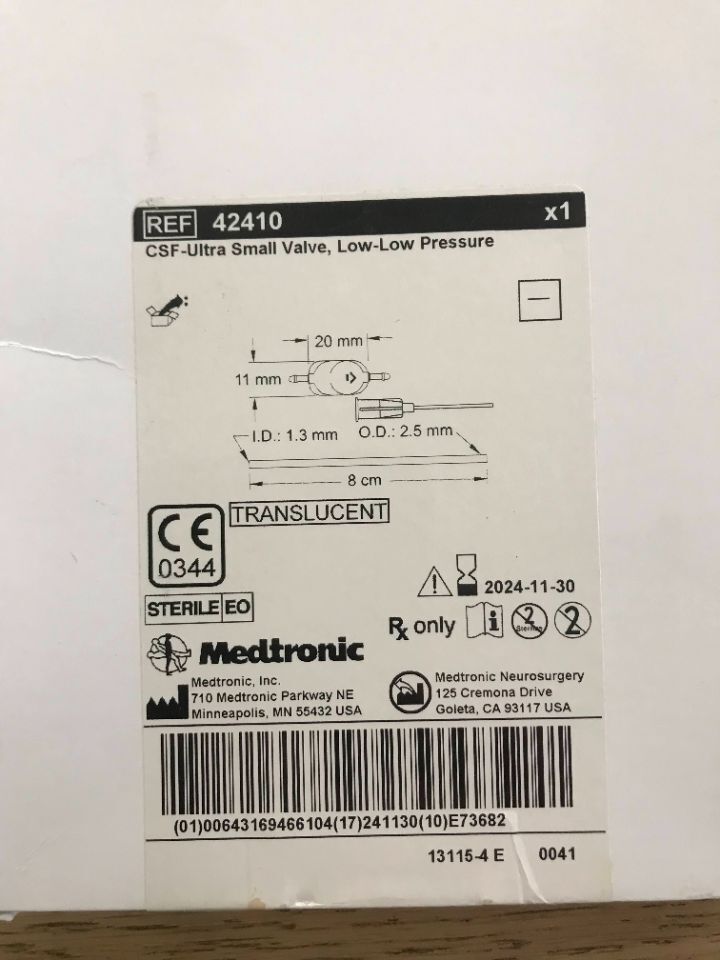 VALVE 42410 ULTRA SMALL LOW-LOW