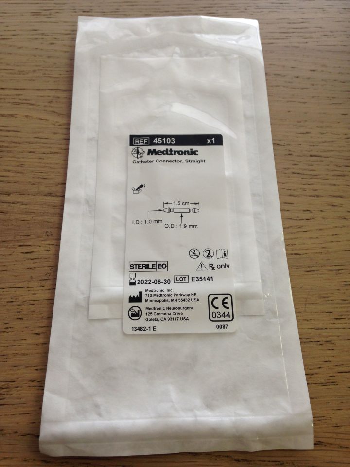 CONNECTOR 45103 CSF-CATH STRAIGHT IMP