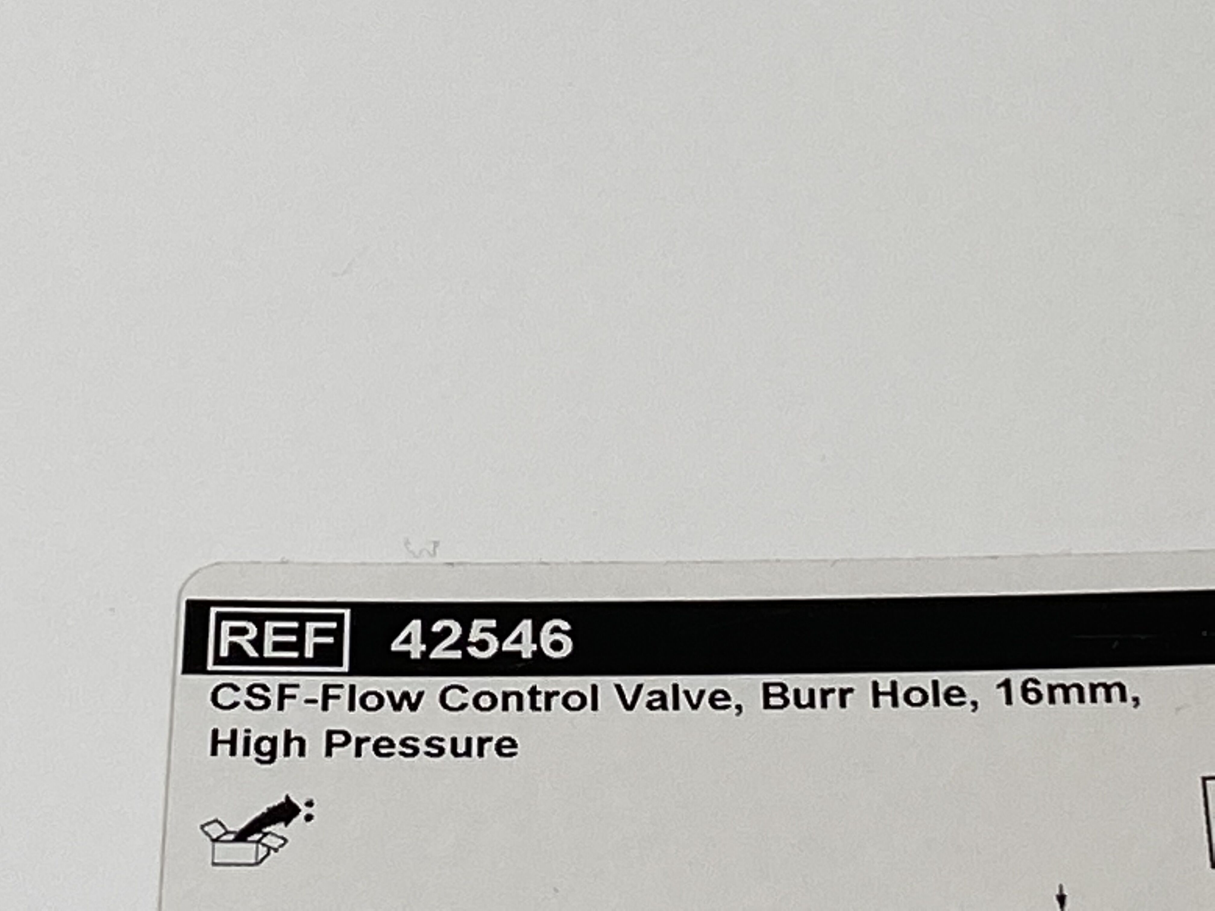 VALVE 42546 BURR HOLE 16MM HI PRESS IMP