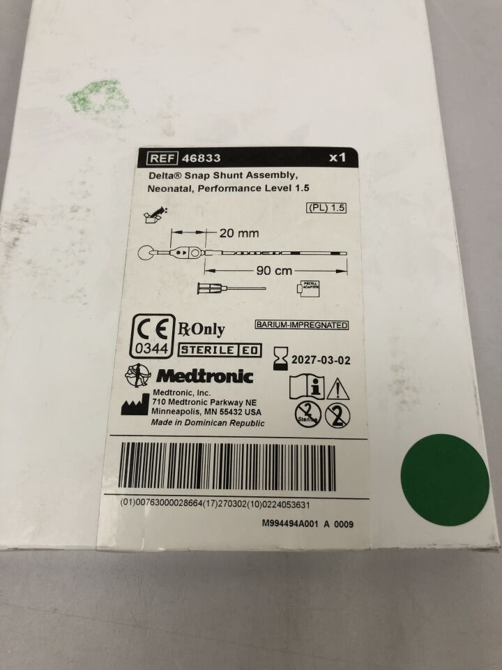 SHUNT 46833 NEONATAL DELTA SNAP 1.5