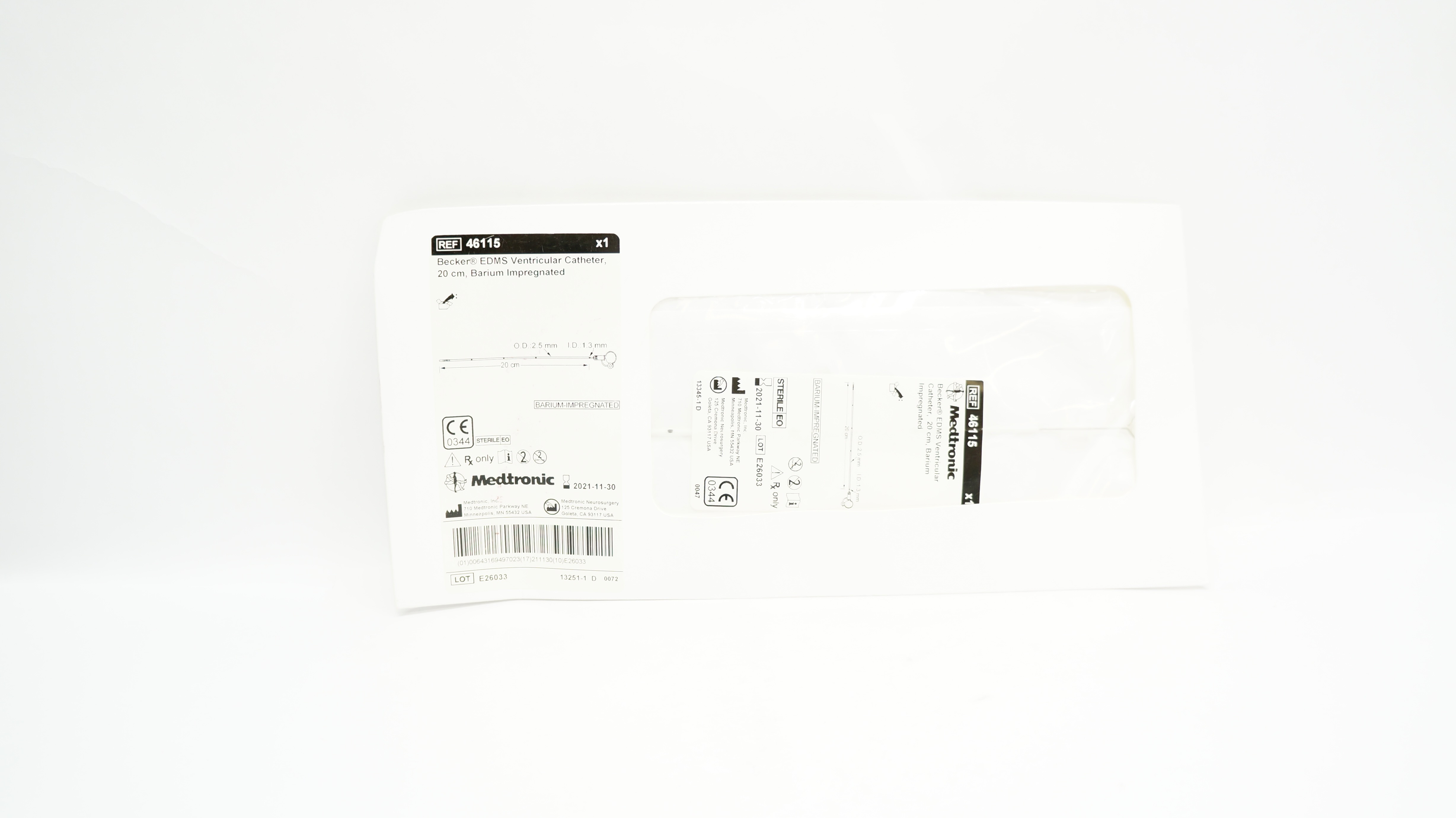 EDMS 46115 BECKER VENT CATH 20CM