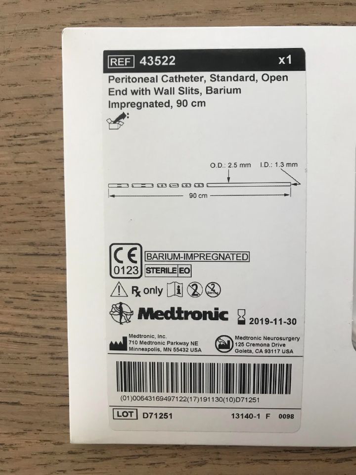 CATH 43522 C/P CATH OPEN END W/SLITS STD
