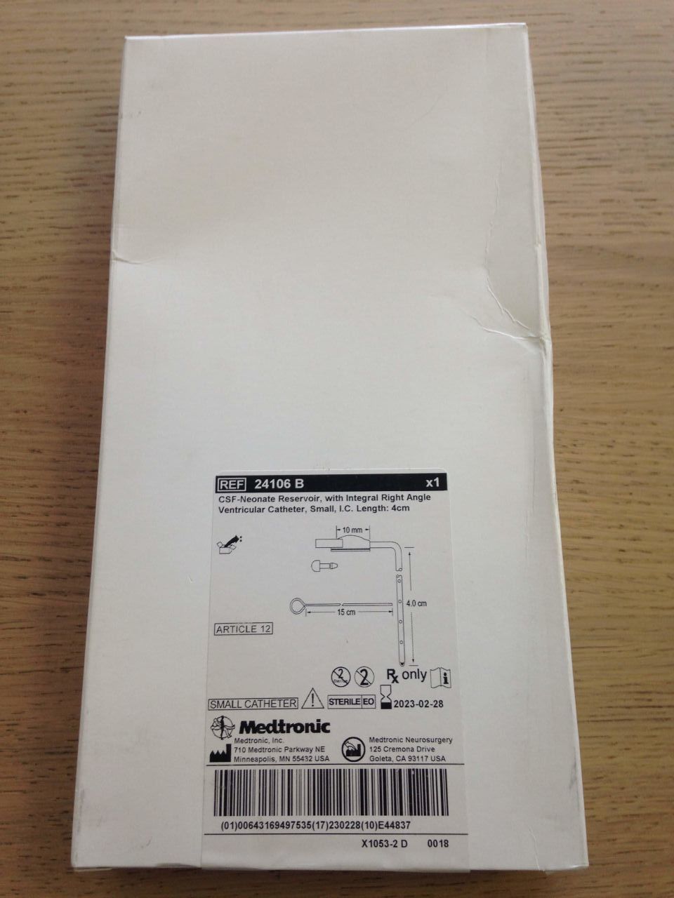 RES 24106 B NEONATE R/A V-CATH 4CM IMP