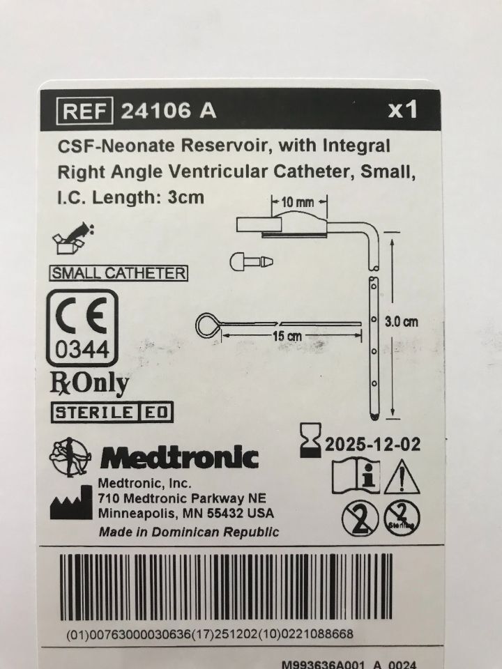 RESERVOIR 24106 A NEONATE ANGULAR CATH 3
