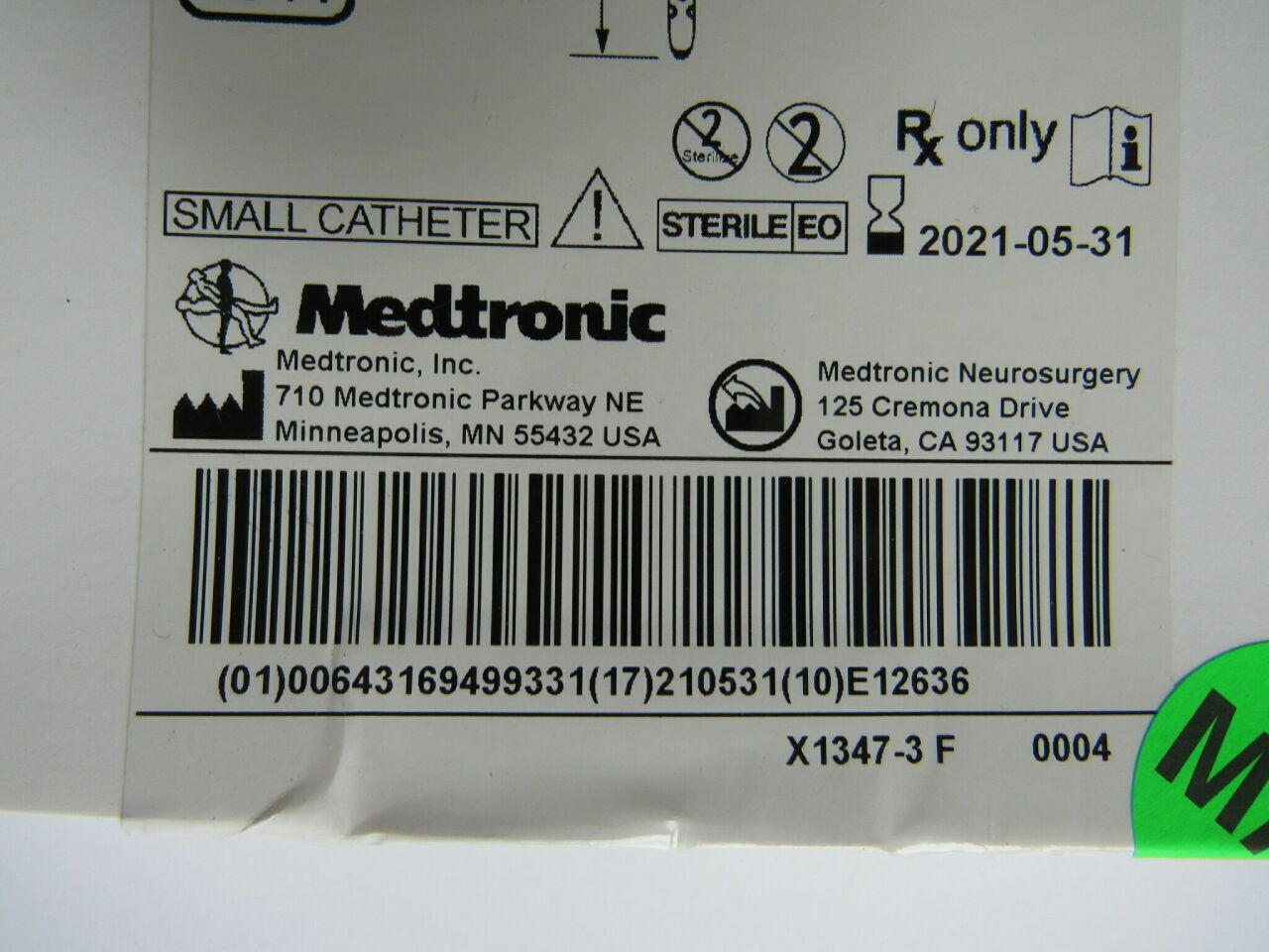 RES 23038 A NEONATE W/INT RA CATH 20