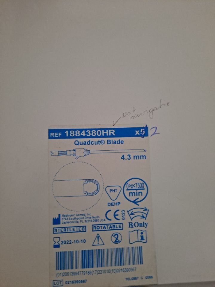 BLADE 1883480HRE QUADCUT 3.4MM X 13CM