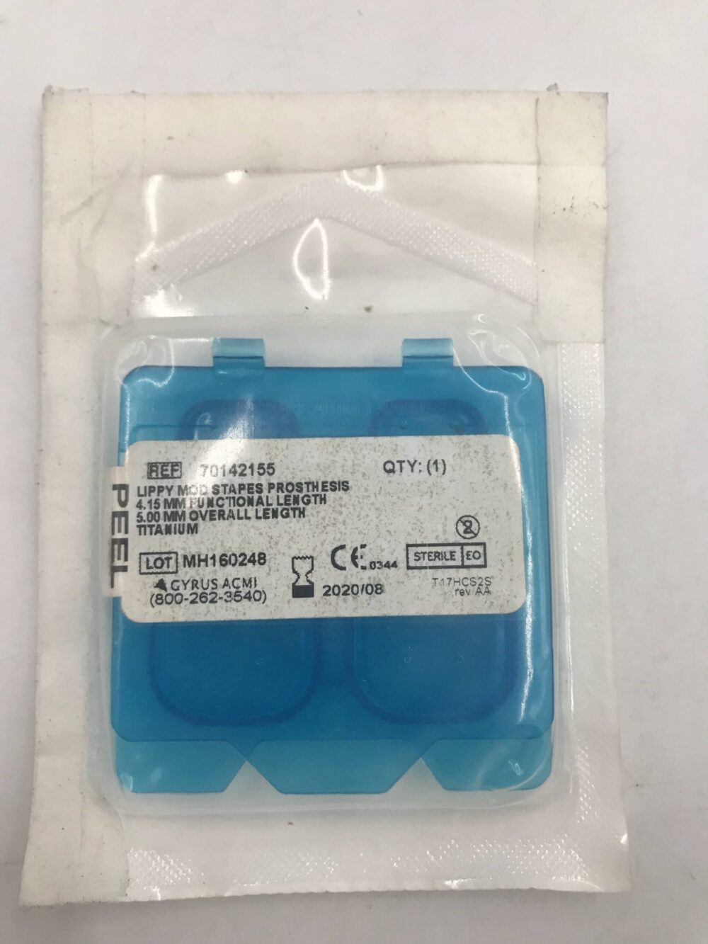 PROSTHESIS 1156210 MCGEE MOD .5X3.75MM