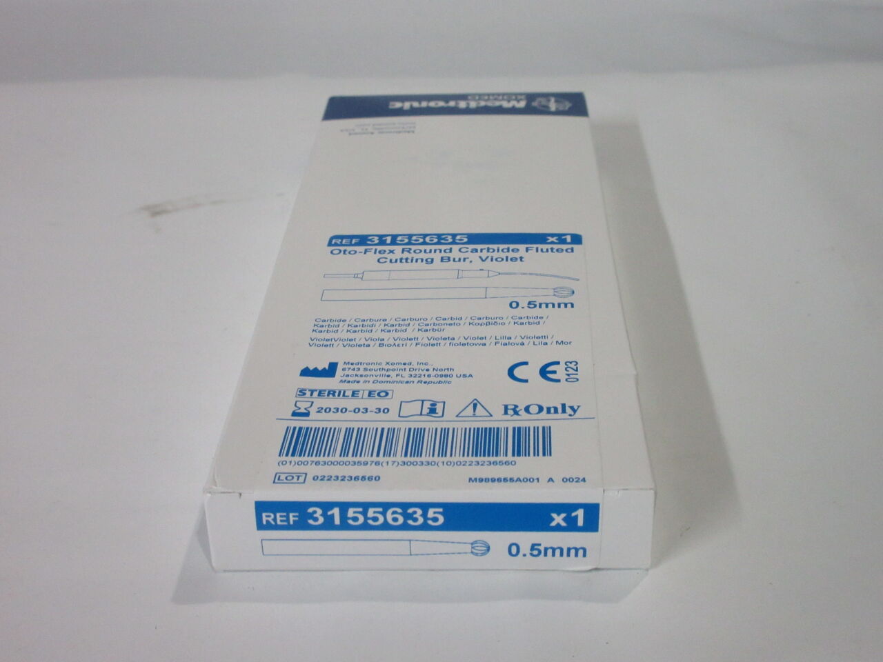 BUR 3155635 OTO-FLEX .5MM CARBIDE VIOLET