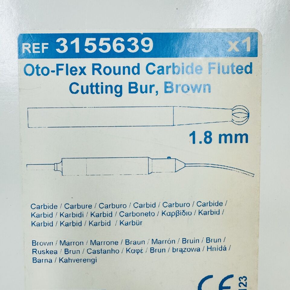 BUR 3155639 OTO-FLEX 1.8MM CARBIDE BROWN