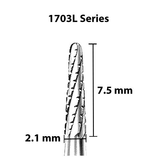 BUR 31115051 5MM 51MM L ROUND COARSE DIA