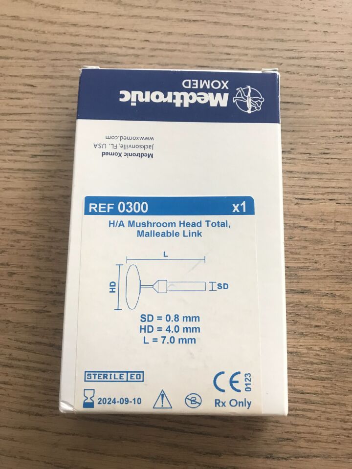 PROSTHESIS 0300 H/A TOTAL MALLEABLE 4MM