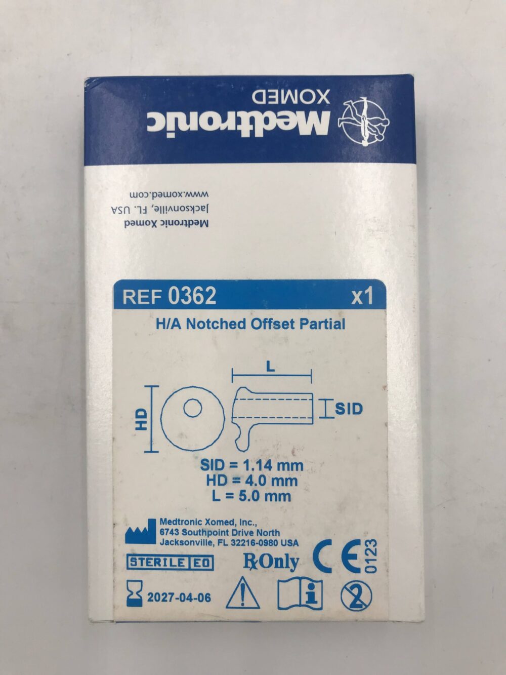 PROSTHESIS 0362 H/A NOTCHED OFFSET PARTI