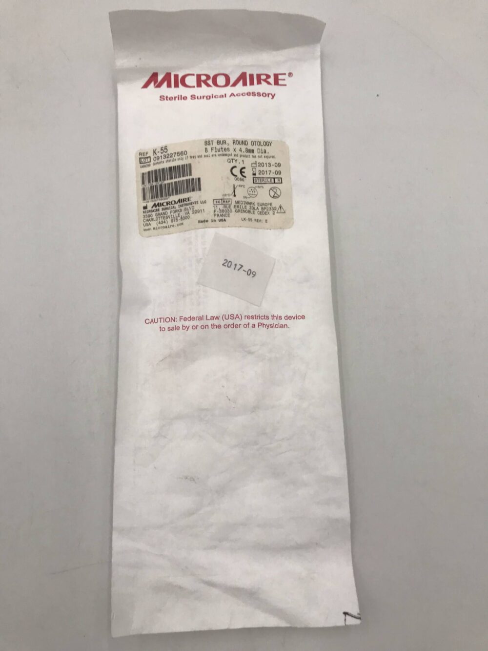 BUR 31144864A 5PK 4.8MM 64MM L ROUND SST