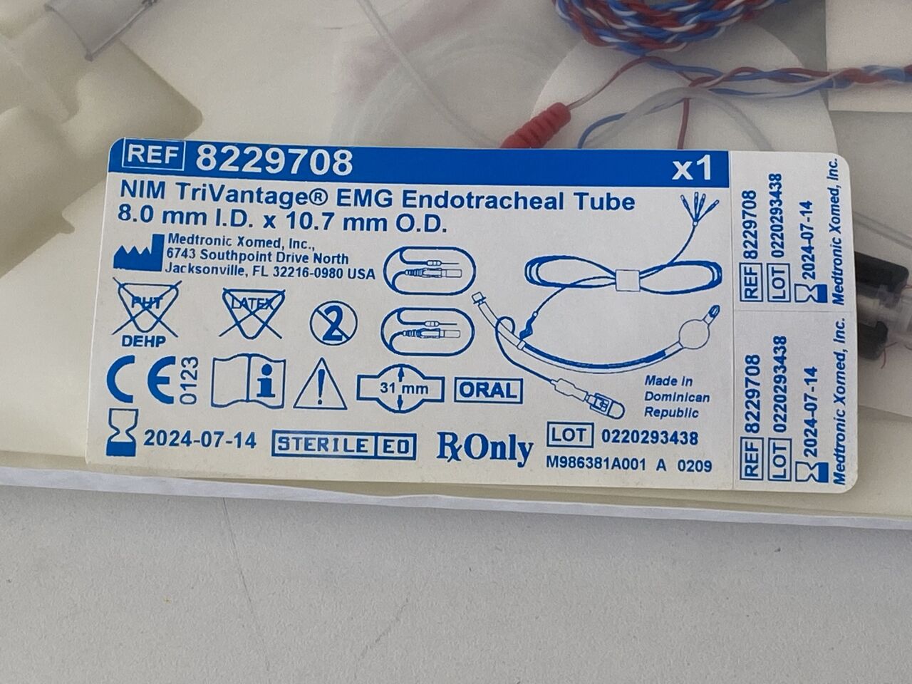 EMG TUBE 8229735 3PK NIM TRIVANTAGE 5MM