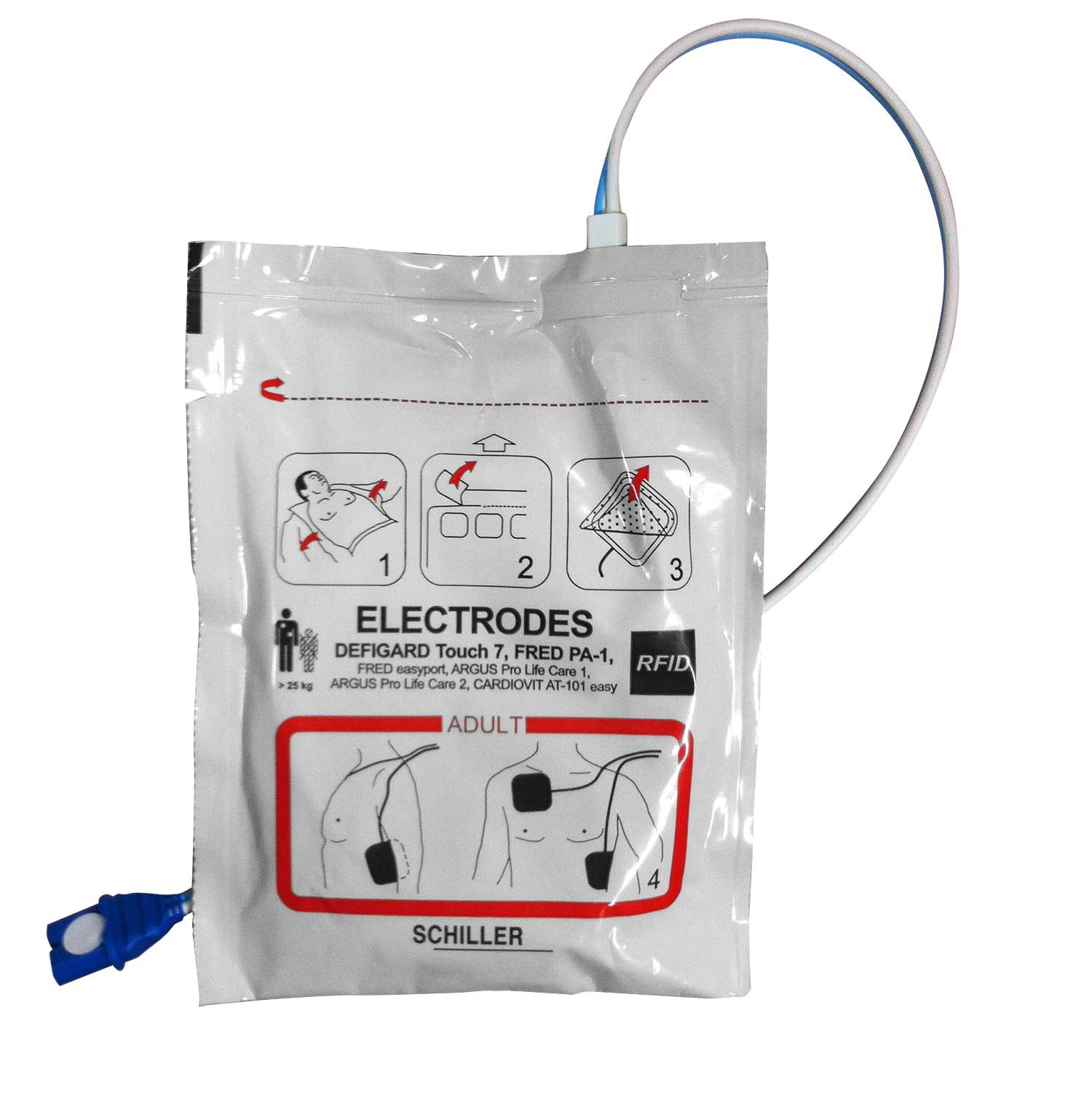 ELECTRODES 8227500 PAIRED 4CH 18MM 2M L