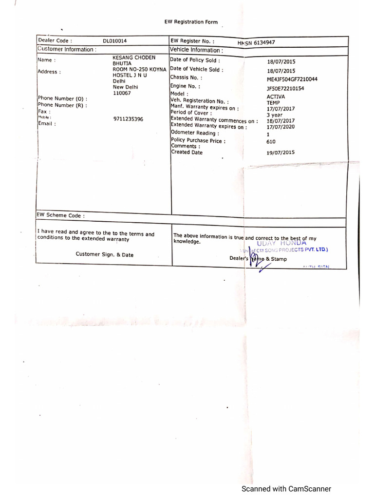 LITERATURE 37612EC ACTIVA RC EXTENDED