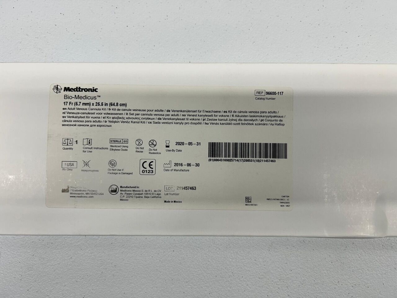 CANNULA 96600-117 BIO-MEDICUS 17FR EA