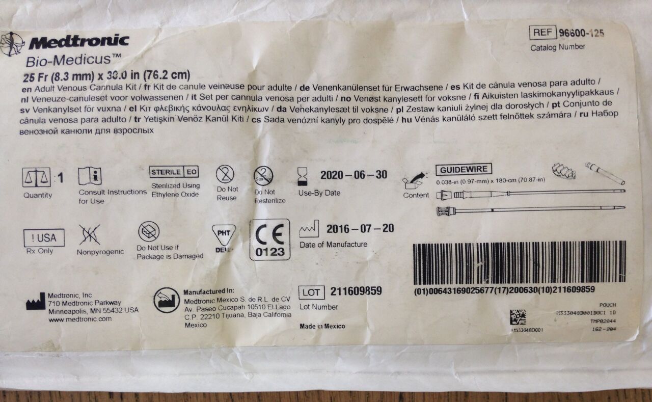 CANNULA 96600-125 BIO-MEDICUS 25FR EA