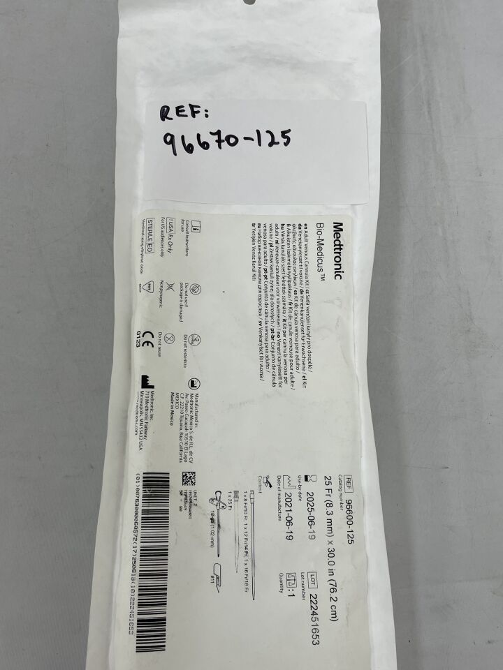 CANNULA 96670-125 BIO-MEDICUS 25FR EA